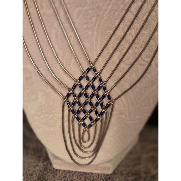 Vintage Sterling Silver Multi-Strand Necklace - Picture 3 of 8